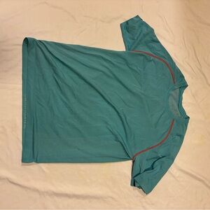 Teal metal vent tech medium Lululemon shirt